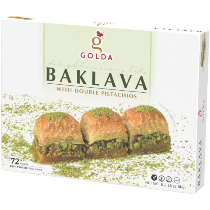 Baklava w/ Double Pistachios 6.2 lb*6pack - Image 1