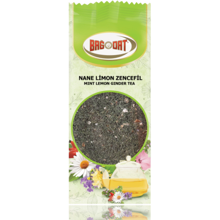 Bagdat, Herbal Tea, Nane Limon Zencefil, Mint Lemon Ginger, 65gr x 10pcs - Image 1