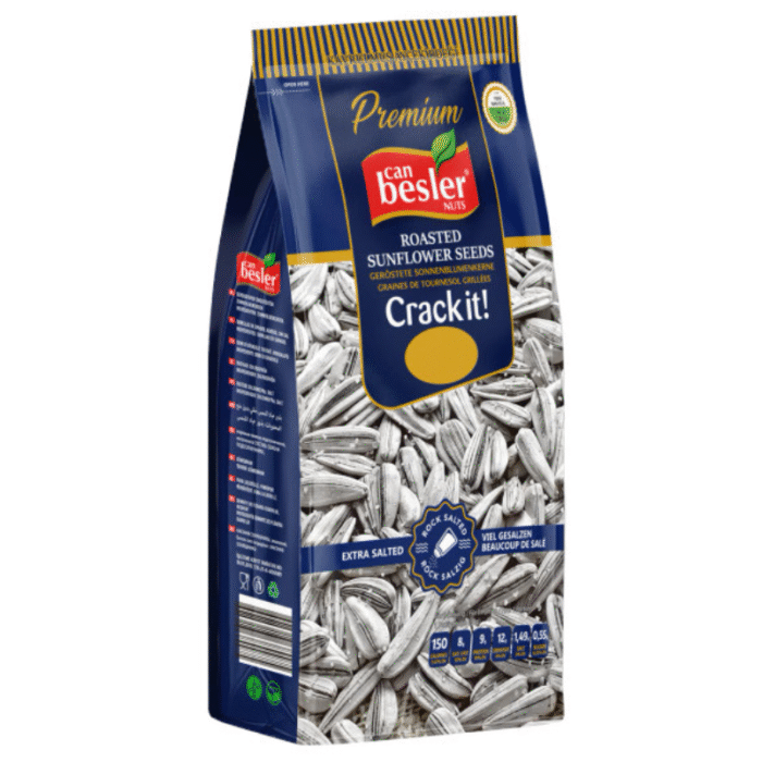 Black Sunflower Seeds XXL, Unsalted, 10oz x 16pcs - Image 1