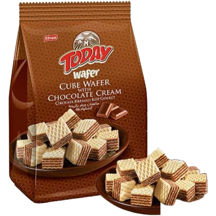 Cube Wafer with Chocolate 200gr * 12pcs - Image 1