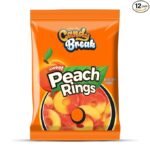 Candy Break Tub Peach Ring 227g (6X4)-CB202