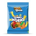Candy Break Tub Gummy Worms 227g (6X4)-CB204
