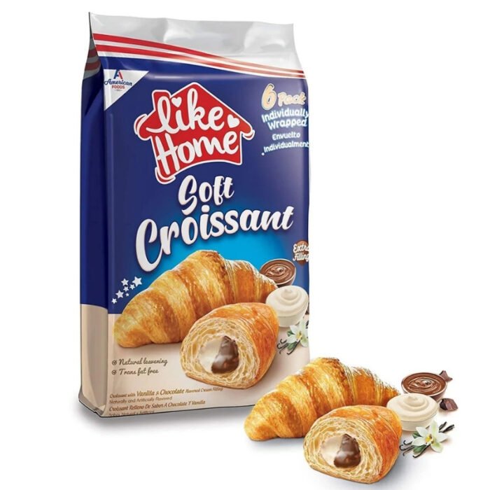 Like Home Vanilla & Choco 45gr Croissant (6x12)-LH101 - Image 1